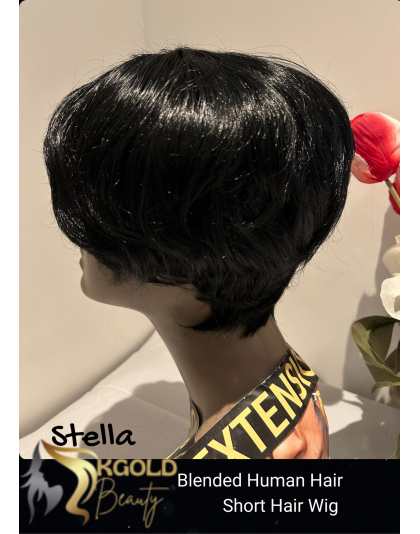 Hand Made Stella Short High Human Hair Quality Wigs Beauty Colour 1