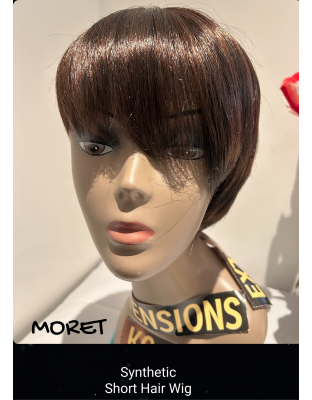 Hand Made Moret Short High Human Hair Quality Wigs Beauty Color Shown