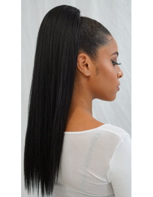 18&quot; Long Straight DS Fiber Ponytails